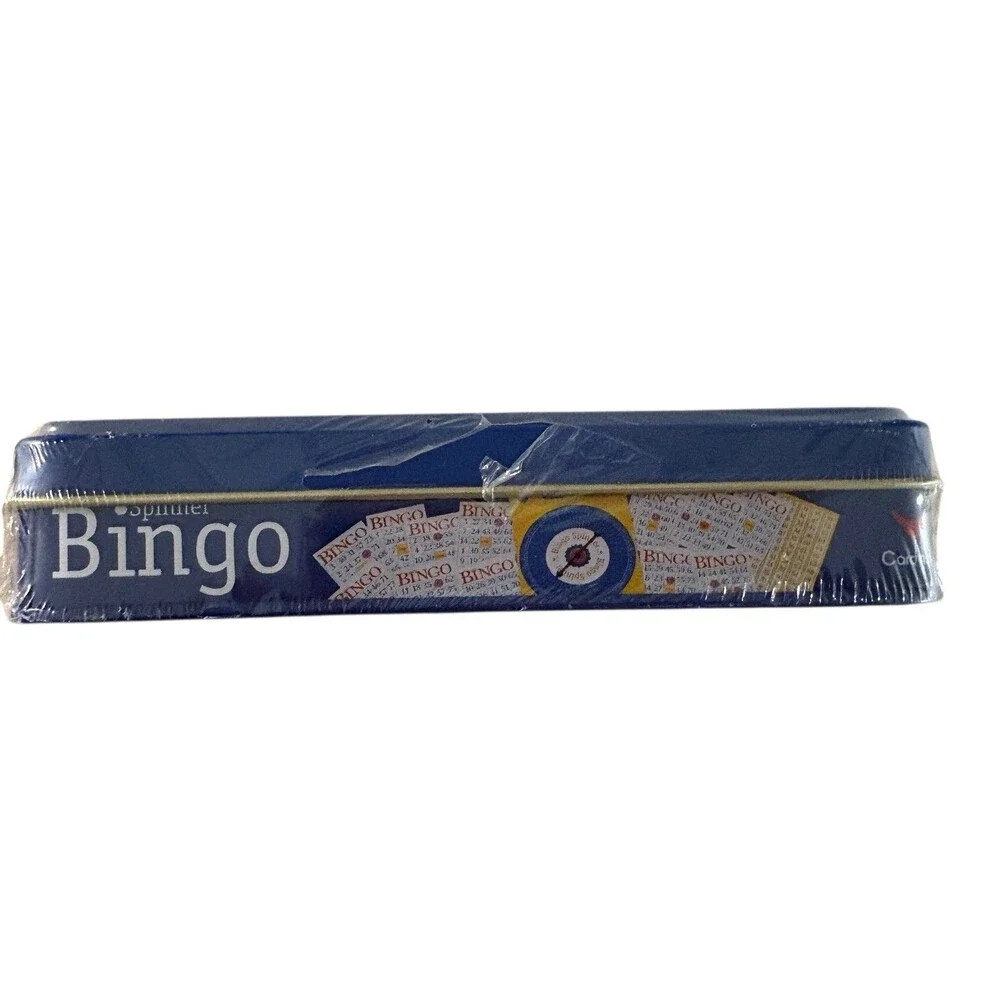 Vintage Cardinal Spinner Bingo Game Premier Edition 2001 Metal Storage Tin New!